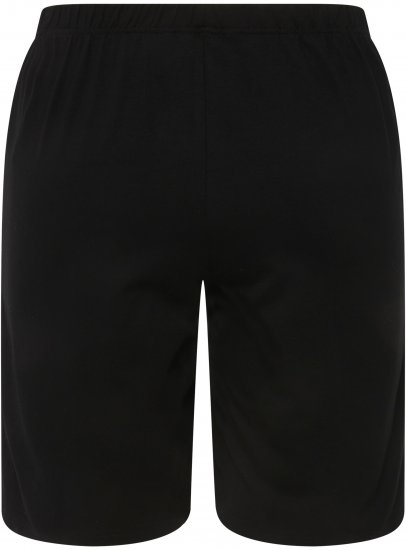 Ulla Popken Stretch Knit Bermuda Shorts Black - Džinsi & Bikses Lielos Izmēros – Plus Size - 