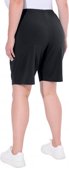 Ulla Popken Stretch Knit Bermuda Shorts Black - Džinsi & Bikses Lielos Izmēros – Plus Size - 
