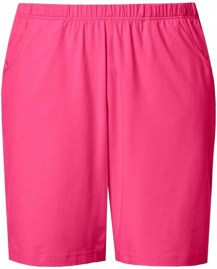 Ulla Popken Stretch Knit Bermuda Shorts Red - Džinsi & Bikses Lielos Izmēros – Plus Size - 