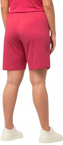 Ulla Popken Stretch Knit Bermuda Shorts Red - Džinsi & Bikses Lielos Izmēros – Plus Size - 