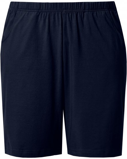 Ulla Popken Stretch Knit Bermuda Shorts Blue - Džinsi & Bikses Lielos Izmēros – Plus Size - 