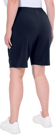 Ulla Popken Stretch Knit Bermuda Shorts Blue - Džinsi & Bikses Lielos Izmēros – Plus Size - 