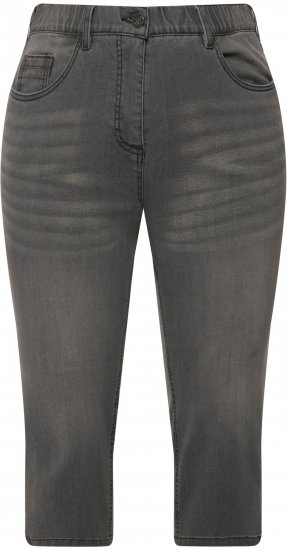 Ulla Popken Basic Capri Sarah Fit Jeans Gray - Džinsi & Bikses Lielos Izmēros – Plus Size - 