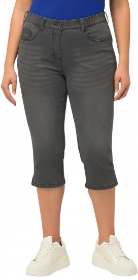 Ulla Popken Basic Capri Sarah Fit Jeans Gray - Džinsi & Bikses Lielos Izmēros – Plus Size - 