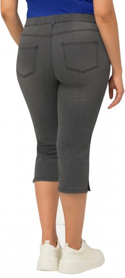 Ulla Popken Basic Capri Sarah Fit Jeans Gray - Džinsi & Bikses Lielos Izmēros – Plus Size - 