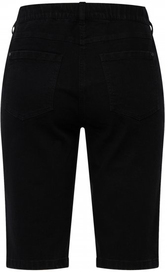 Ulla Popken Basic Denim Mandy Bermuda Shorts Black - Džinsi & Bikses Lielos Izmēros – Plus Size - 