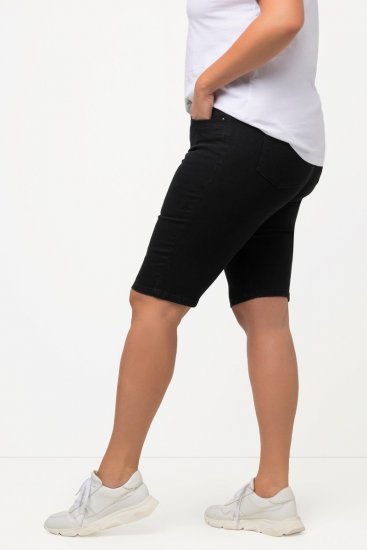 Ulla Popken Basic Denim Mandy Bermuda Shorts Black - Šorti - Sieviešu šorti lielos izmēros