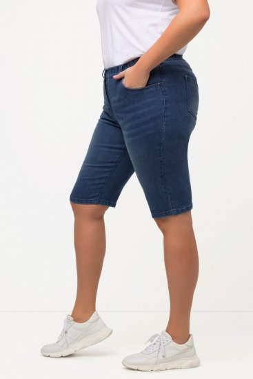 Ulla Popken Basic Denim Mandy Bermuda Shorts Light Blue Denim - Šorti - Sieviešu šorti lielos izmēros