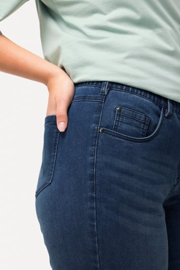 Ulla Popken Basic Denim Mandy Bermuda Shorts Light Blue Denim - Šorti - Sieviešu šorti lielos izmēros