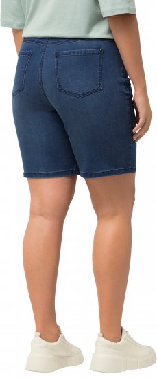 Ulla Popken Basic Denim Mandy Bermuda Shorts Light Blue Denim - Džinsi & Bikses Lielos Izmēros – Plus Size - 