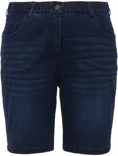 Ulla Popken Basic Denim Mandy Bermuda Shorts Blue Denim - Džinsi & Bikses Lielos Izmēros – Plus Size - 