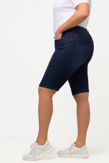 Ulla Popken Basic Denim Mandy Bermuda Shorts Blue Denim - Šorti - Sieviešu šorti lielos izmēros