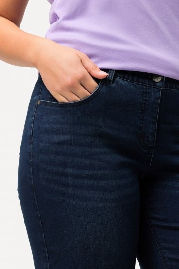Ulla Popken Basic Denim Mandy Bermuda Shorts Blue Denim - Šorti - Sieviešu šorti lielos izmēros