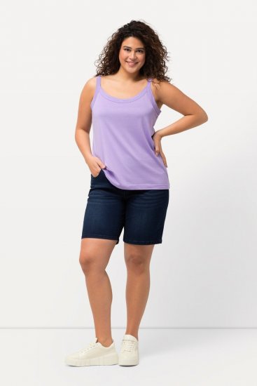 Ulla Popken Basic Denim Mandy Bermuda Shorts Blue Denim - Šorti - Sieviešu šorti lielos izmēros