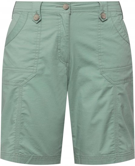Ulla Popken Cargo Bermuda Shorts Light Moss Green - Džinsi & Bikses Lielos Izmēros – Plus Size - 