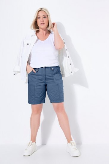 Ulla Popken Cargo Bermuda Shorts Atlantic Blue - Šorti - Sieviešu šorti lielos izmēros