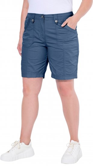 Ulla Popken Cargo Bermuda Shorts Atlantic Blue - Džinsi & Bikses Lielos Izmēros – Plus Size - 