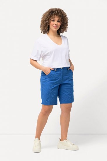 Ulla Popken Cargo Bermuda Shorts Royal Blue - Šorti - Sieviešu šorti lielos izmēros