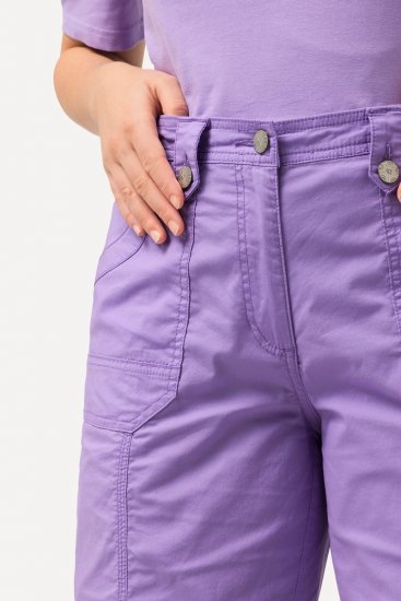 Ulla Popken Cargo Bermuda Shorts Pale Lilac - Šorti - Sieviešu šorti lielos izmēros