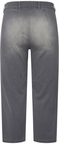 Ulla Popken Cropped Stretch Blend Mony Jeans Denim Blue - Džinsi & Bikses Lielos Izmēros – Plus Size - 