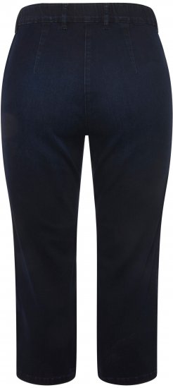 Ulla Popken Cropped Stretch Blend Mony Jeans Denim Blue - Džinsi & Bikses Lielos Izmēros – Plus Size - 