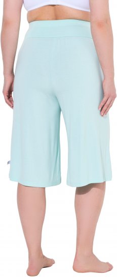 Ulla Popken Wide Leg Flared Bermuda Shorts Blue - Džinsi & Bikses Lielos Izmēros – Plus Size - 