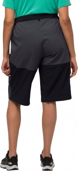Ulla Popken Water Repellent Nordic Walking Shorts Black - Džinsi & Bikses Lielos Izmēros – Plus Size - 