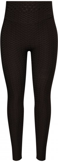 Ulla Popken Textured High Waisted Leggings Grey - Džinsi & Bikses Lielos Izmēros – Plus Size - 