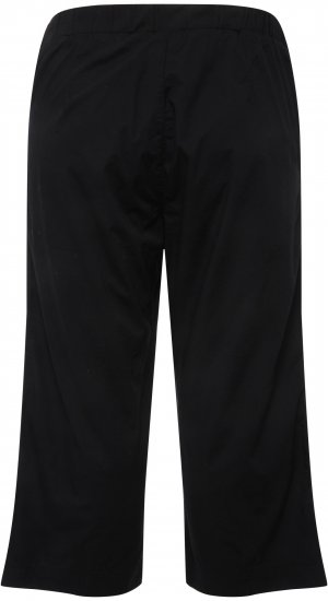 Ulla Popken Cropped Ruby Fit Pants Black - Džinsi & Bikses Lielos Izmēros – Plus Size - 
