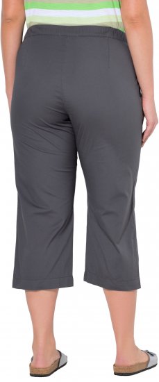 Ulla Popken Cropped Ruby Fit Pants Graphite Grey - Džinsi & Bikses Lielos Izmēros – Plus Size - 