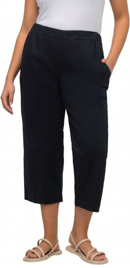 Ulla Popken Cropped Ruby Fit Pants Navy - Džinsi & Bikses Lielos Izmēros – Plus Size - 