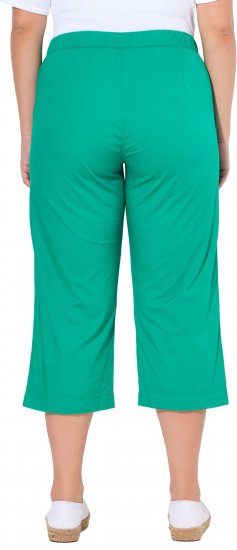 Ulla Popken Cropped Ruby Fit Pants Emerald Green - Džinsi & Bikses Lielos Izmēros – Plus Size - 