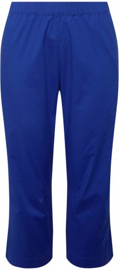 Ulla Popken Cropped Ruby Fit Pants Blue - Džinsi & Bikses Lielos Izmēros – Plus Size - 