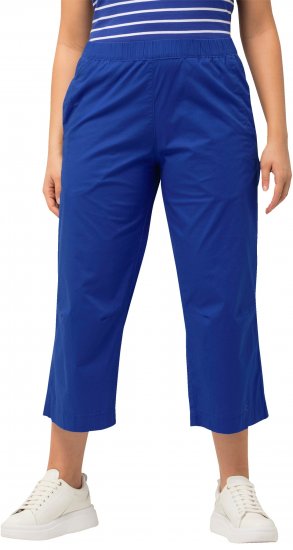 Ulla Popken Cropped Ruby Fit Pants Blue - Džinsi & Bikses Lielos Izmēros – Plus Size - 