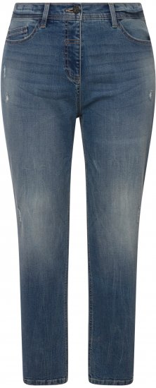 Ulla Popken Thermal Mom Jeans Blue Denim - Džinsi & Bikses Lielos Izmēros – Plus Size - 