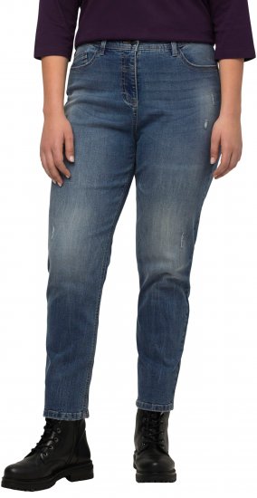 Ulla Popken Thermal Mom Jeans Blue Denim - Džinsi & Bikses Lielos Izmēros – Plus Size - 