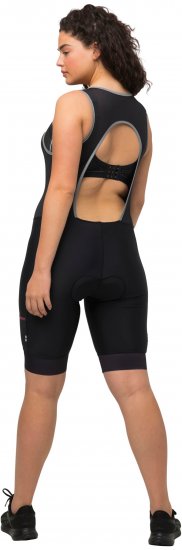 Ulla Popken Padded Cycling Zip Front Bodysuit Black - Džinsi & Bikses Lielos Izmēros – Plus Size - 