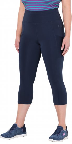 Ulla Popken Cropped High Waisted Leggings Navy - Džinsi & Bikses Lielos Izmēros – Plus Size - 