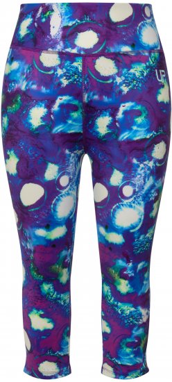 Ulla Popken Neon Bubble Quick Dry Leggings Blue - Džinsi & Bikses Lielos Izmēros – Plus Size - 