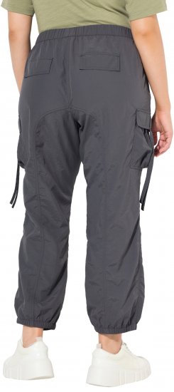 Ulla Popken Elastic Waist Cargo Pants Graphite Grey - Džinsi & Bikses Lielos Izmēros – Plus Size - 