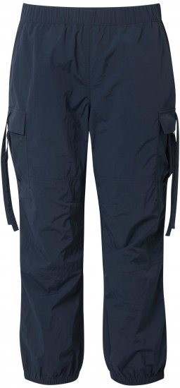 Ulla Popken Elastic Waist Cargo Pants Navy - Džinsi & Bikses Lielos Izmēros – Plus Size - 