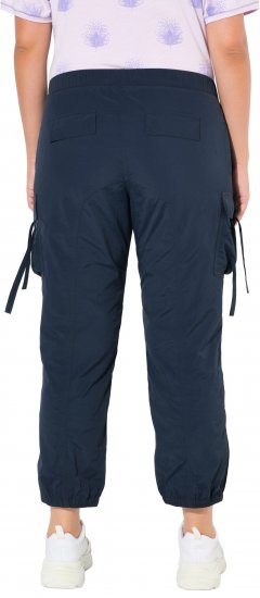 Ulla Popken Elastic Waist Cargo Pants Navy - Džinsi & Bikses Lielos Izmēros – Plus Size - 