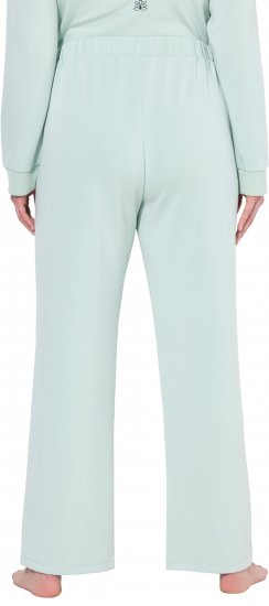 Ulla Popken Box Pleat Stretch Fit Yoga Pants Light Blue - Džinsi & Bikses Lielos Izmēros – Plus Size - 