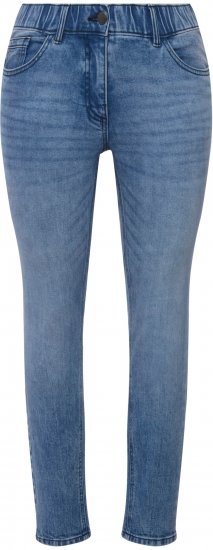 Ulla Popken Distressed Wash Jeans Blue - Džinsi & Bikses Lielos Izmēros – Plus Size - 