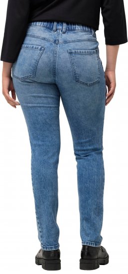 Ulla Popken Distressed Wash Jeans Blue - Džinsi & Bikses Lielos Izmēros – Plus Size - 