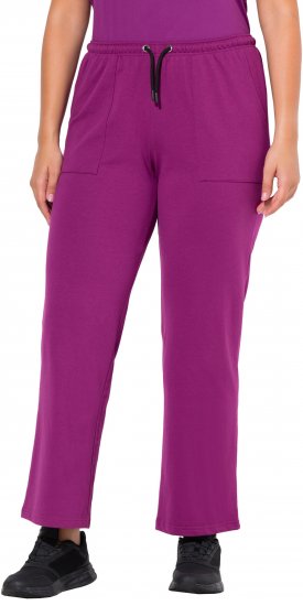 Ulla Popken Straight Leg Joggers Purple - Džinsi & Bikses Lielos Izmēros – Plus Size - 