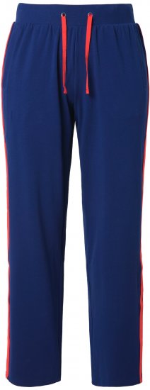 Ulla Popken Side Stripe Joggers Blue - Džinsi & Bikses Lielos Izmēros – Plus Size - 