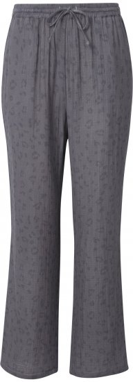 Ulla Popken Muslin Pull On Pants Black - Džinsi & Bikses Lielos Izmēros – Plus Size - 