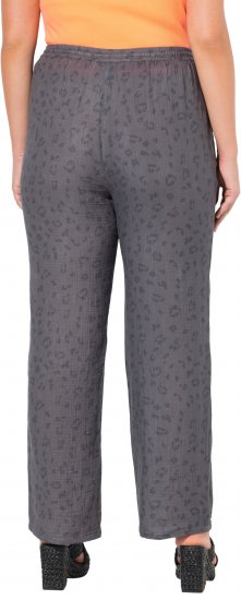 Ulla Popken Muslin Pull On Pants Black - Džinsi & Bikses Lielos Izmēros – Plus Size - 