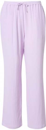 Ulla Popken Muslin Pull On Pants Purple - Džinsi & Bikses Lielos Izmēros – Plus Size - 